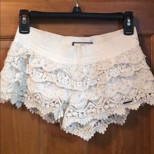 2 pairs of Abercrombie lace shorts